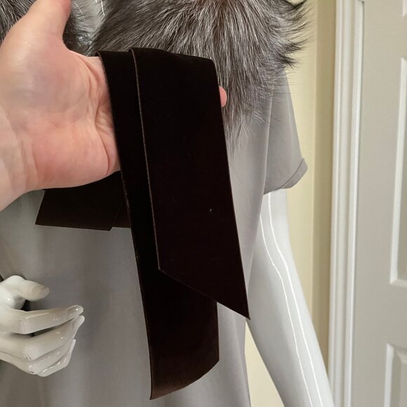 Fox Fur Collar - Brown, Black and White Colour - Authentic - Picture 9 of 17